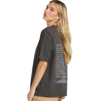 Billabong Focus Tour Tee in Off Black