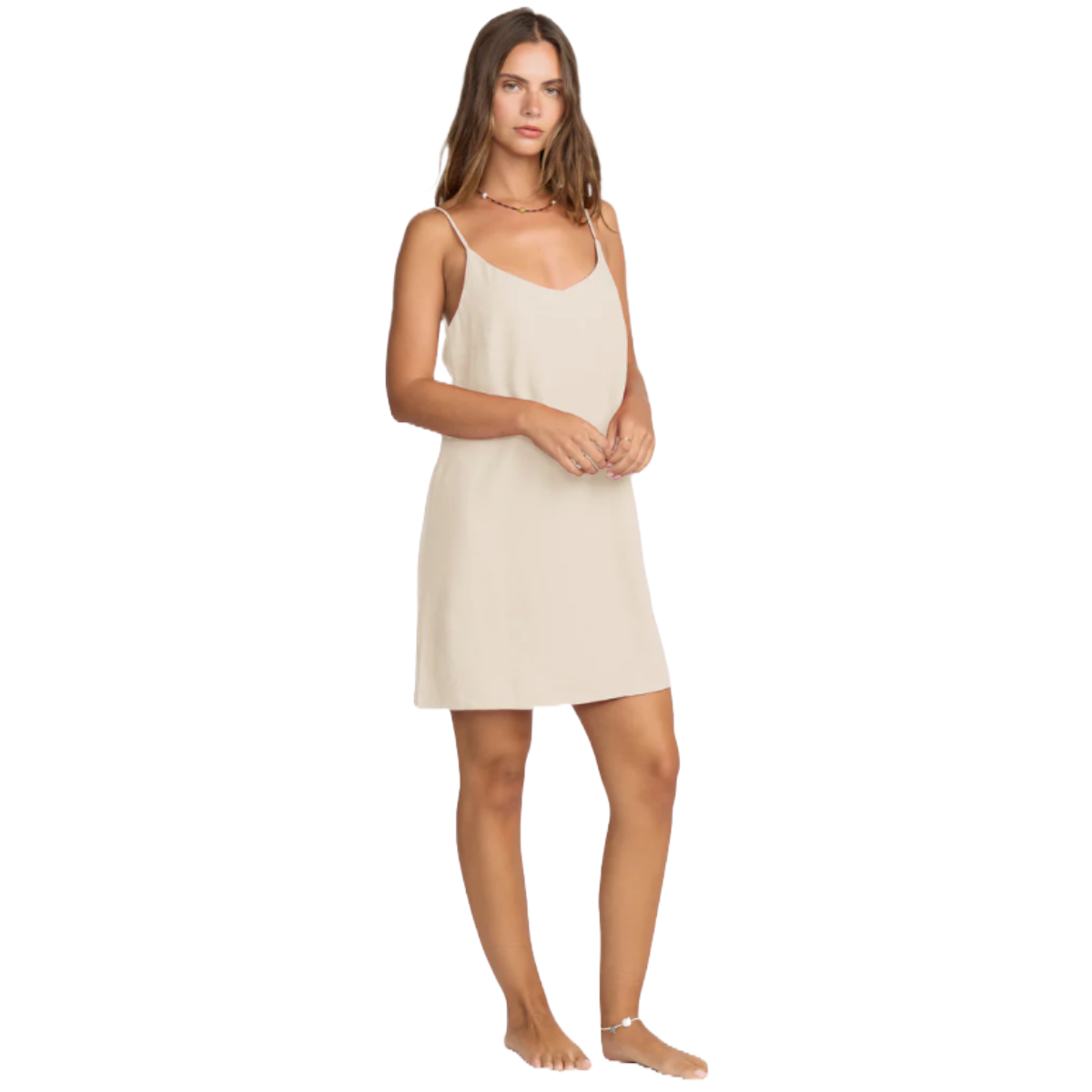 Billabong Summer Love Slip Dress in Salt Crystal