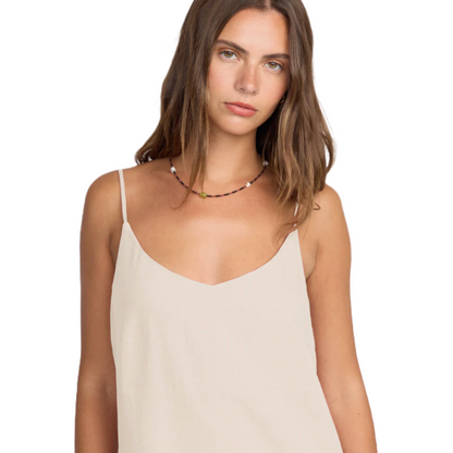 Billabong Summer Love Slip Dress in Salt Crystal