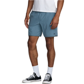 RVCA Yogger Stretch Contrast 17" Shorts in Vintage Navy Heather