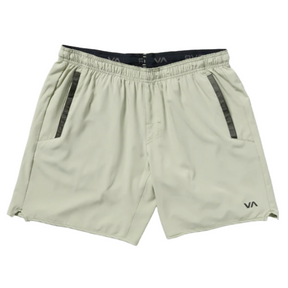RVCA Yogger Stretch 17" Shorts in Light Olive