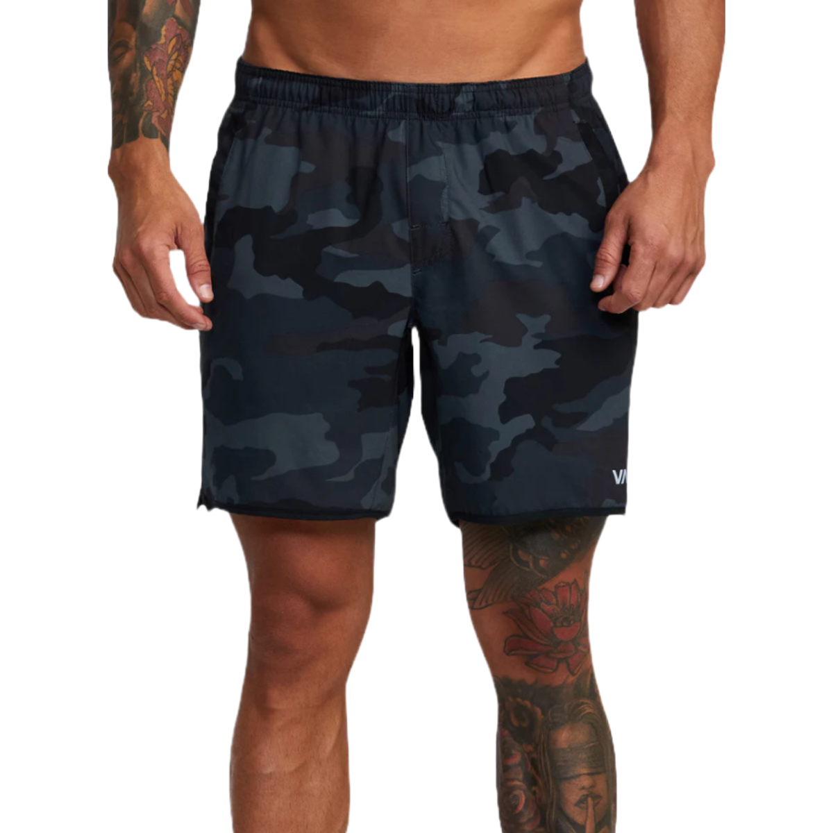 RVCA Yogger Stretch 17" Shorts in Camo