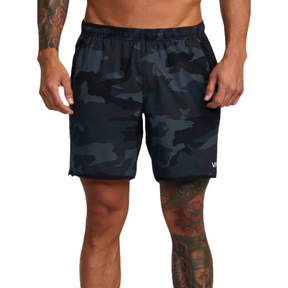 RVCA Yogger Stretch 17" Shorts in Camo