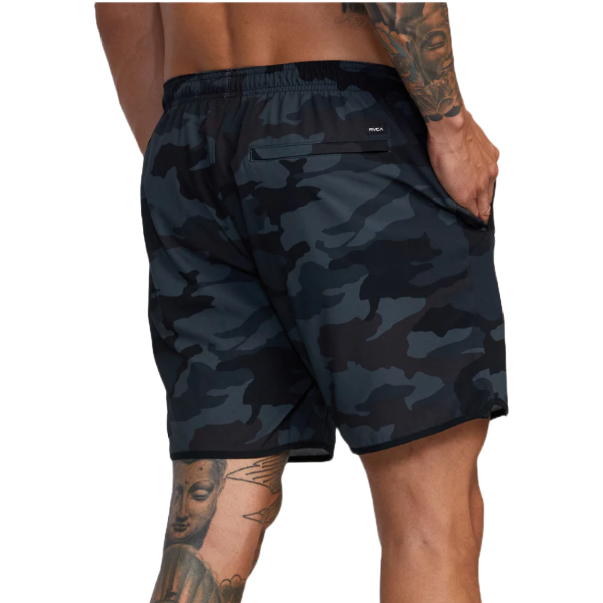 RVCA Yogger Stretch 17" Shorts in Camo