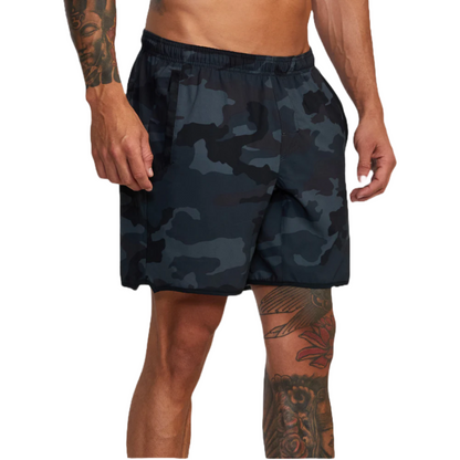 RVCA Yogger Stretch 17" Shorts in Camo