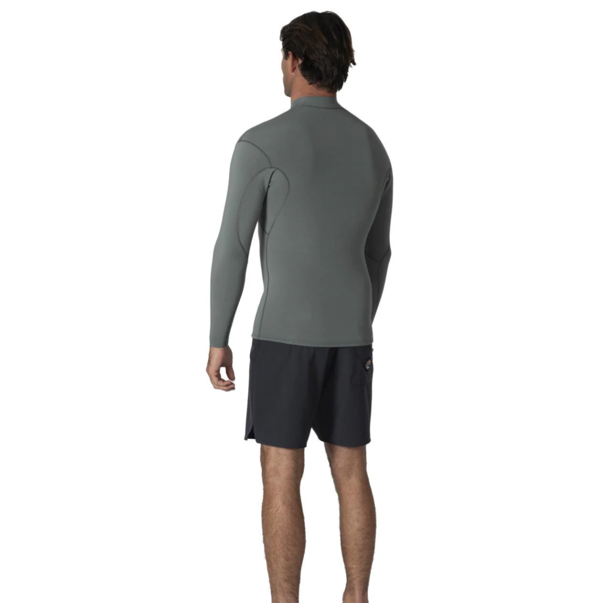 Vissla 2mm Solid Sets Front Zip Jacket in Moss