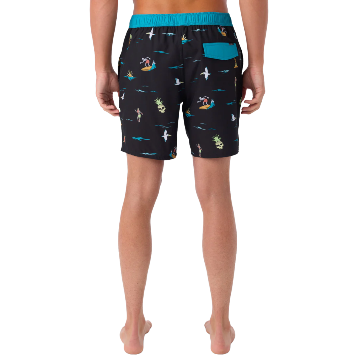 O'Neill Hermosa Side Panel E-Waist 17" Boardshorts in Black