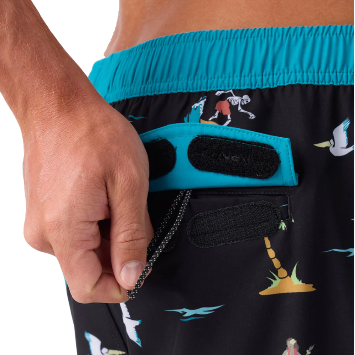 O'Neill Hermosa Side Panel E-Waist 17" Boardshorts in Black