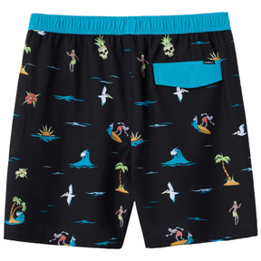 O'Neill Hermosa Side Panel E-Waist 17" Boardshorts in Black