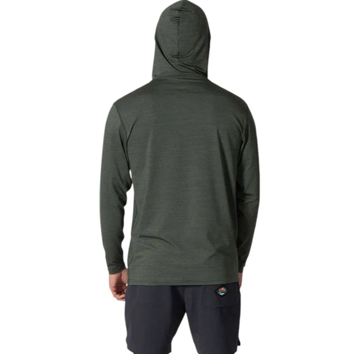 Vissla Twisted Eco Hooded Long Sleeve Sun Shirt in Military Heather