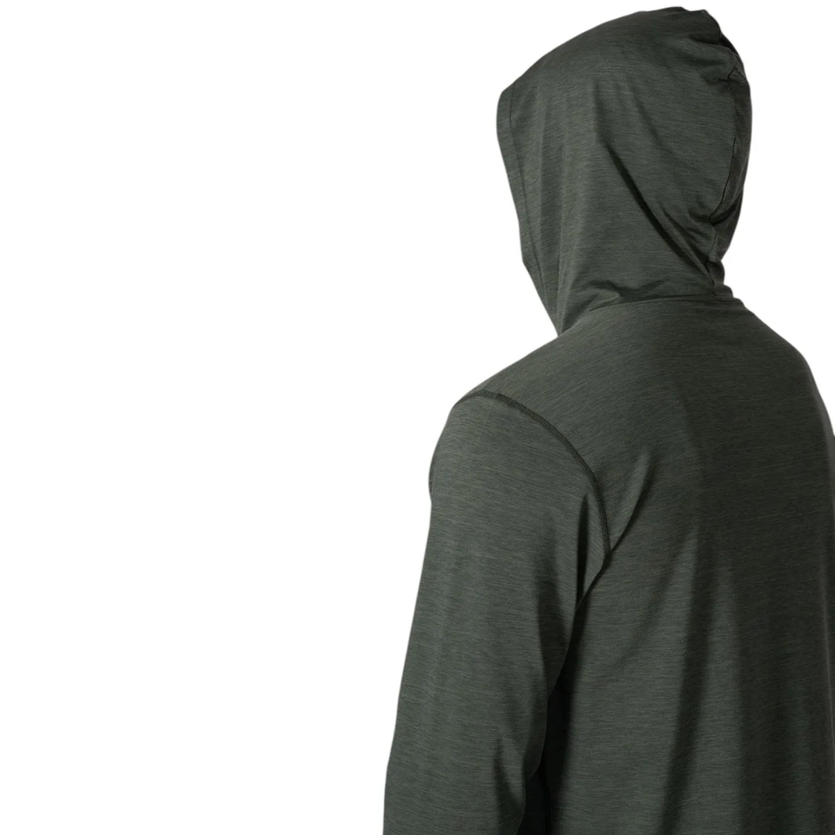 Vissla Twisted Eco Hooded Long Sleeve Sun Shirt in Military Heather