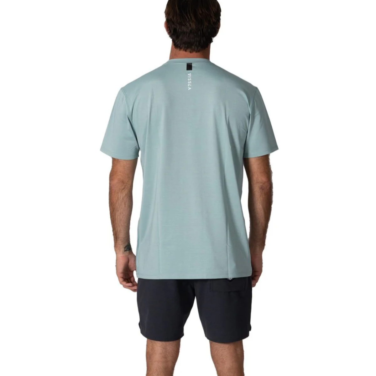 Vissla Twisted Eco Short Sleeve Sun Shirt in Sea Green Heather