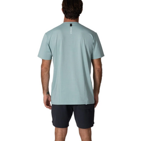 Vissla Twisted Eco Short Sleeve Sun Shirt in Sea Green Heather