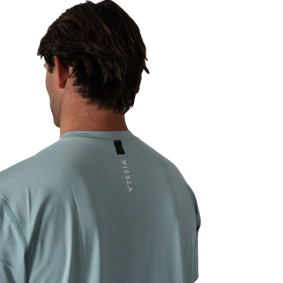 Vissla Twisted Eco Short Sleeve Sun Shirt in Sea Green Heather