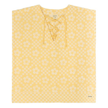 Sand Cloud Floral Check Cover Up in Snapdragon