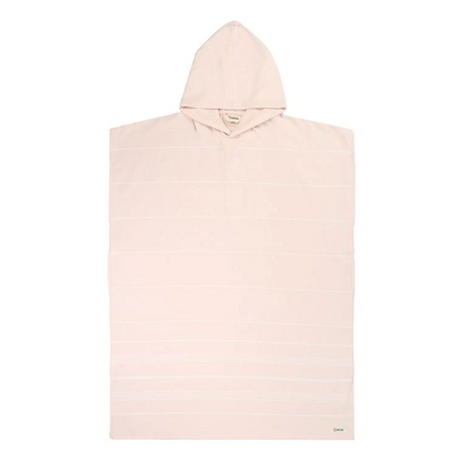 Sand Cloud Classic Stripe Hooded Poncho in Calcite Pink