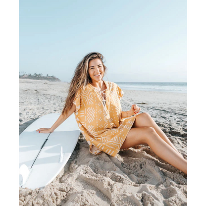 Sand Cloud Adobe Mudcloth Cover Up in Sunflower