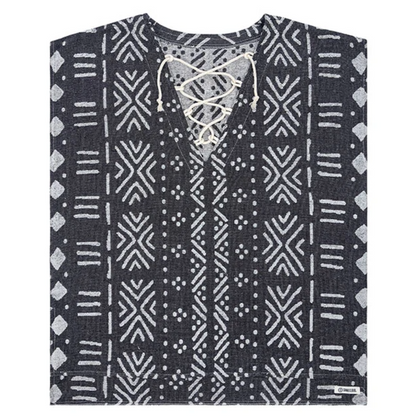 Sand Cloud Adobe Mudcloth Cover Up in Black