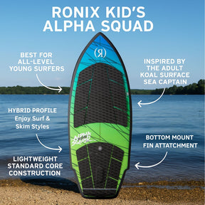 Ronix Kid's Alpha Squad Sea Captain Wakesurf Board 2025