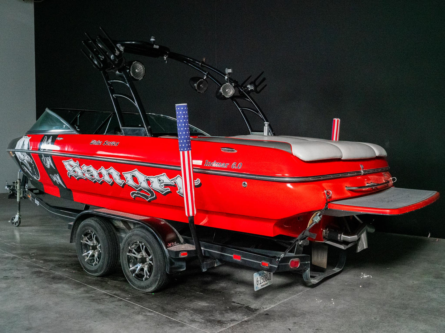 2013 Sanger 237 Wake Series - Red / Black