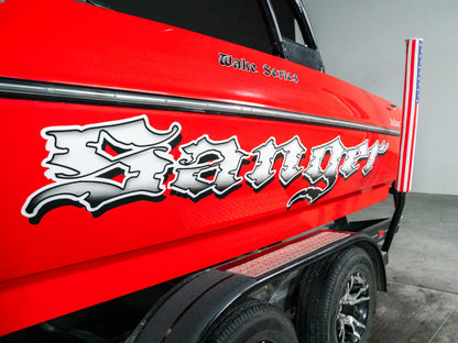 2013 Sanger 237 Wake Series - Red / Black