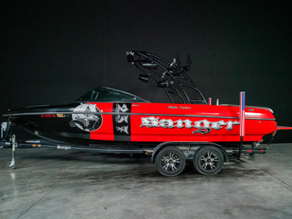 2013 Sanger 237 Wake Series - Red / Black