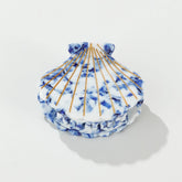 Coastal Blue Seashell Gold Painted Seashell Claw Clip