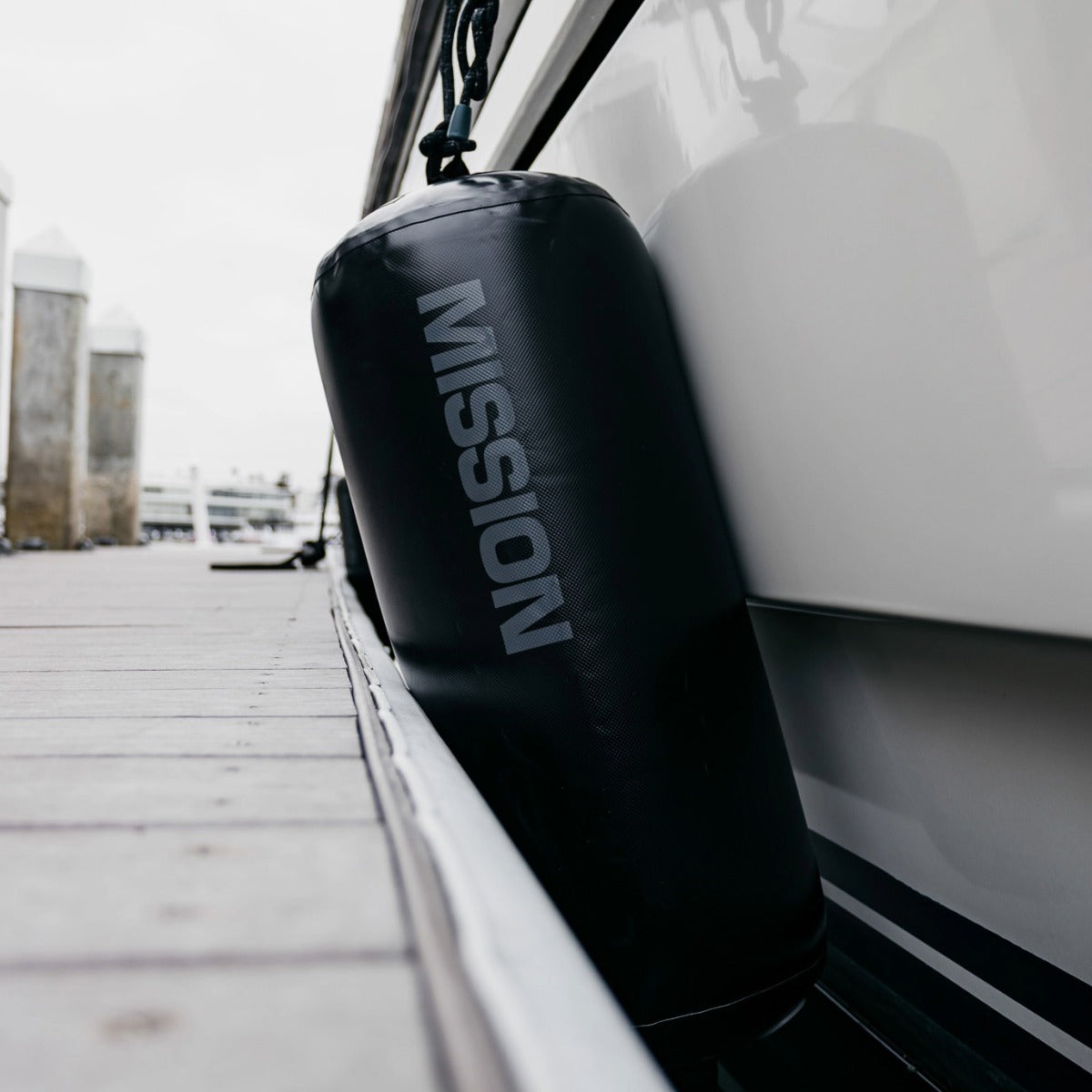 Mission Brigade Pendant Inflatable Fender 12''x 32'' in Black