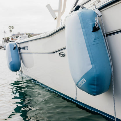 Mission Dymon Inflatable Fender in Blue Grey