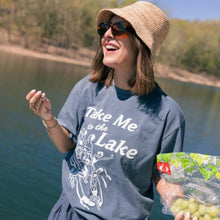 Charlie Southern Take Me To The Lake Tee in Blue