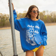 Charlie Southern Take Me To The Lake Sweatshirt in Blue