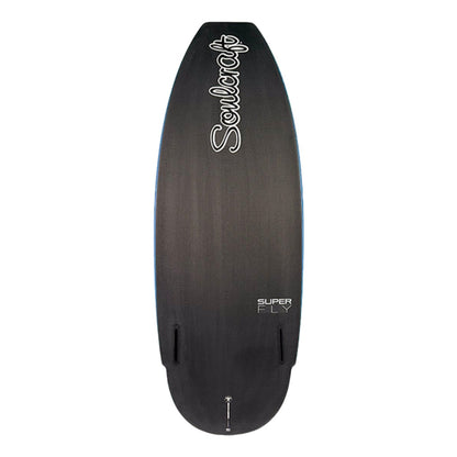 Soulcraft SuperFly Black Magic Wakesurf Board in Distressed Blue Deck 2026