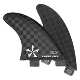 Phase 5 Carbon Twin Surf Fin Set