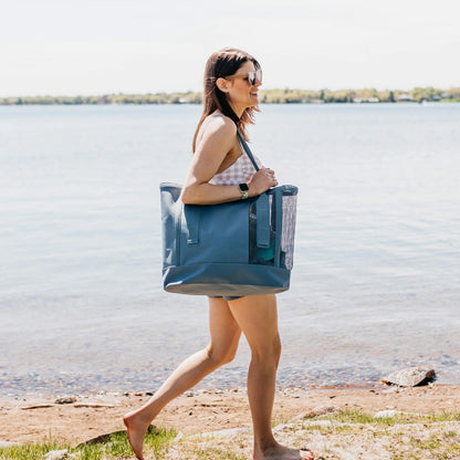 Mission Cassi Beach Tote 33 Liter in Steel Blue