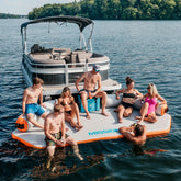 Mission Inflatable Mat | REEF DECK 73 | Diamond 6.5' x 13.3' Inflatable Swim Platform & Lounger