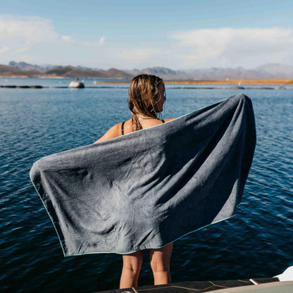 Mission TUKO Beach Towel 2 Pack in Charcoal