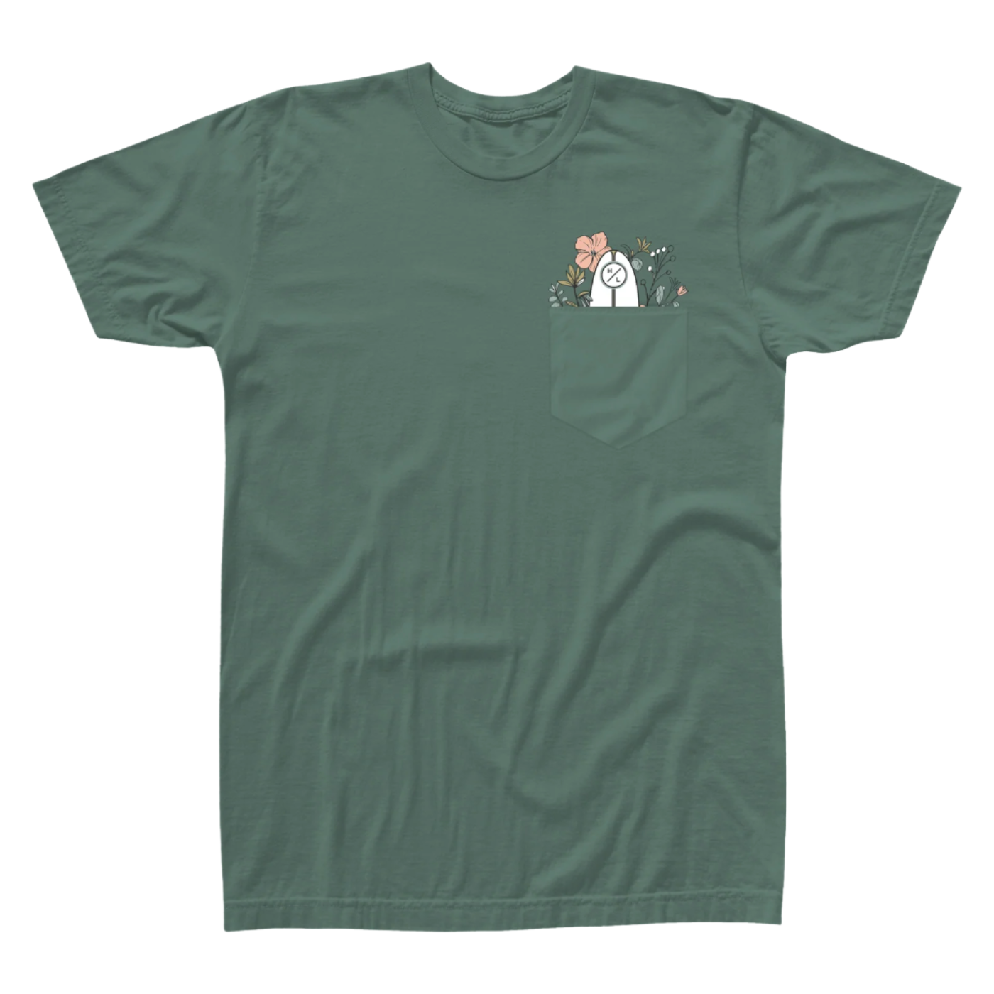 Hyperlite Women's Garden Pocket Tee in Moss