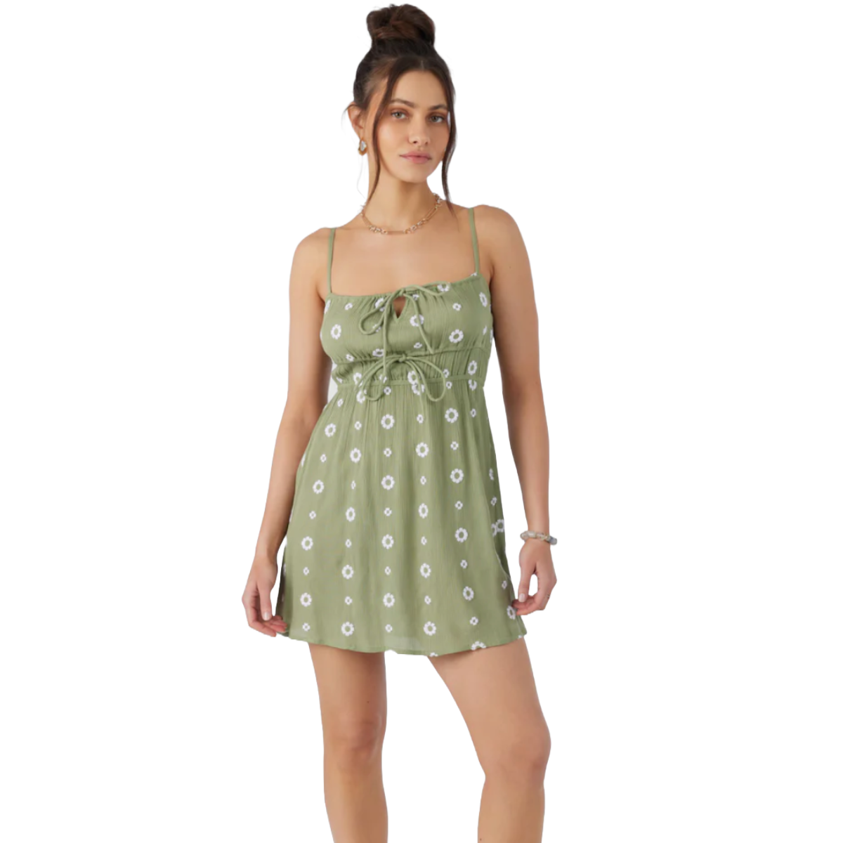 O'Neill Yazza Dress in Oil Green