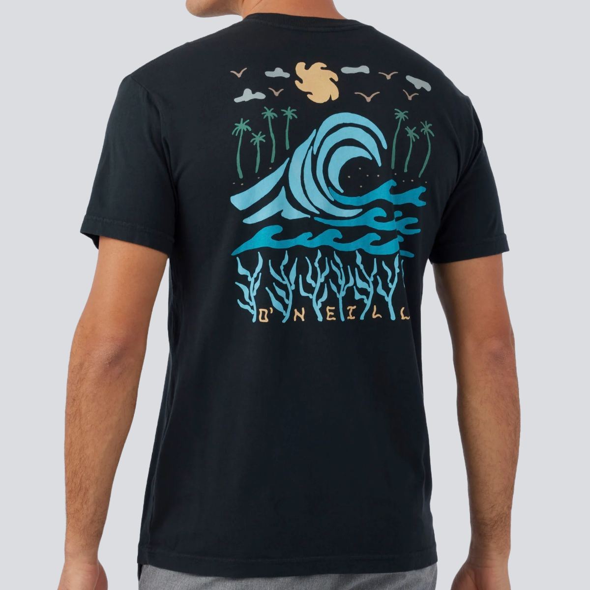O'Neill Tidal Men's Tee in Dark Charcoal