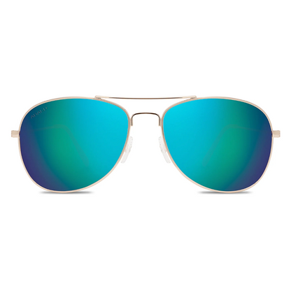 Abaco Avery Sunglasses in Gold/Ocean