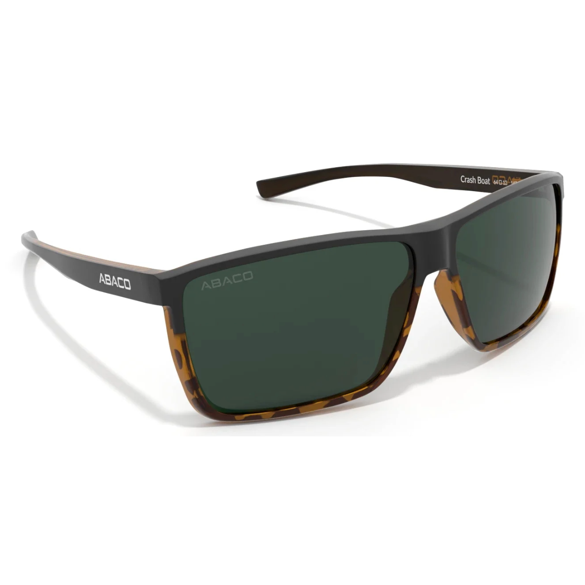 Abaco Crash Boat Sunglasses in Matte Black/Tortoise Fade