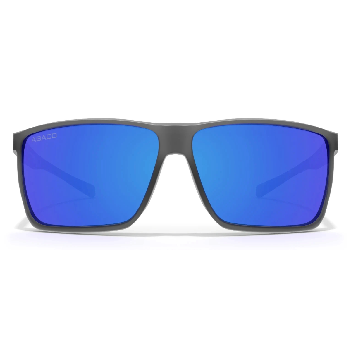 Abaco Crash Boat Sunglasses in Matte Grey/Deep Blue Mirror