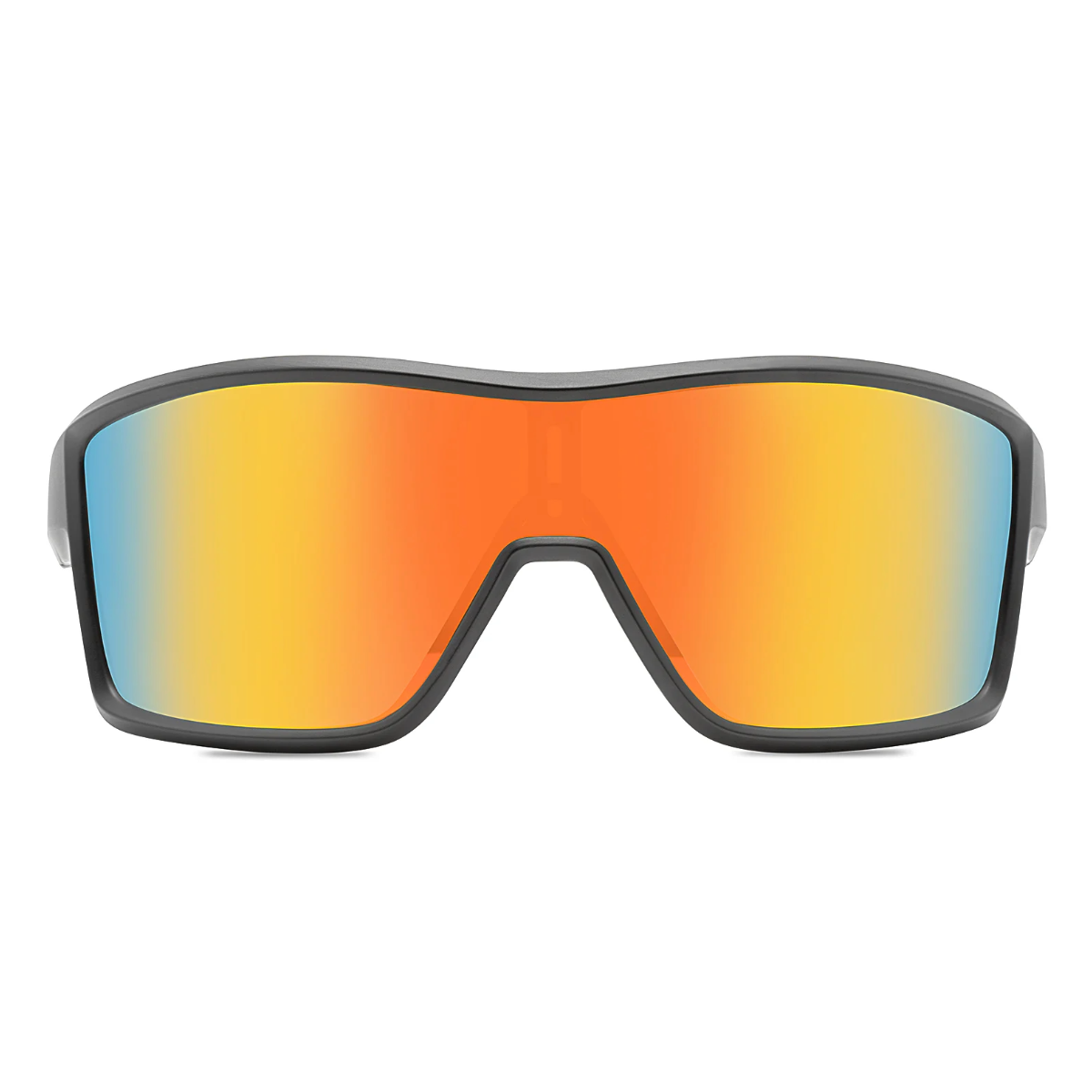 Abaco Drifter Sunglasses in Matte Black/Sunburst Mirror