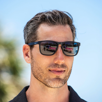 Abaco Jesse II Sunglasses in Matte Black/Grey