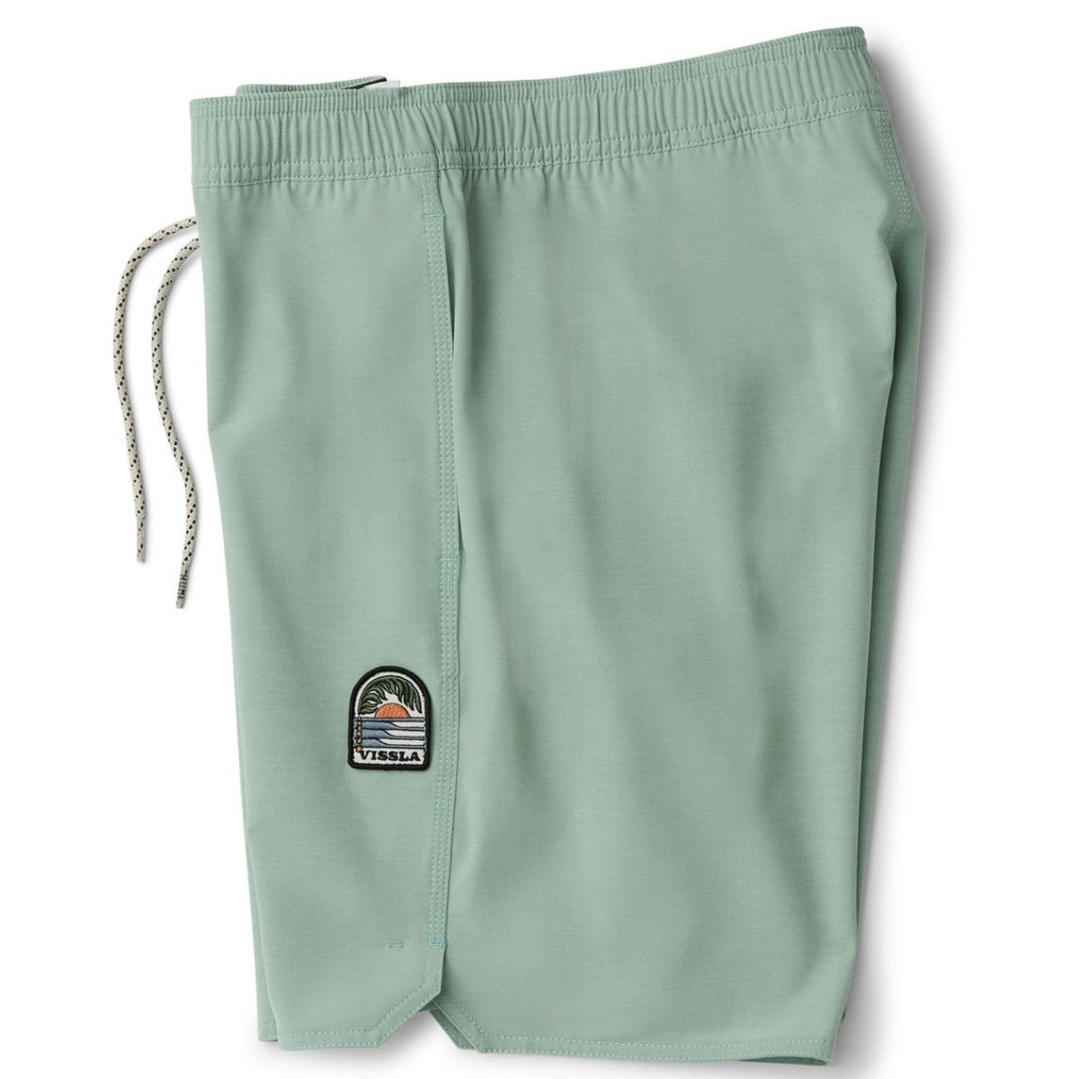 Vissla Solid Sets 17.5" Ecolastic Boardshorts in Aloe