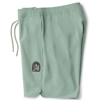 Vissla Solid Sets 17.5" Ecolastic Boardshorts in Aloe