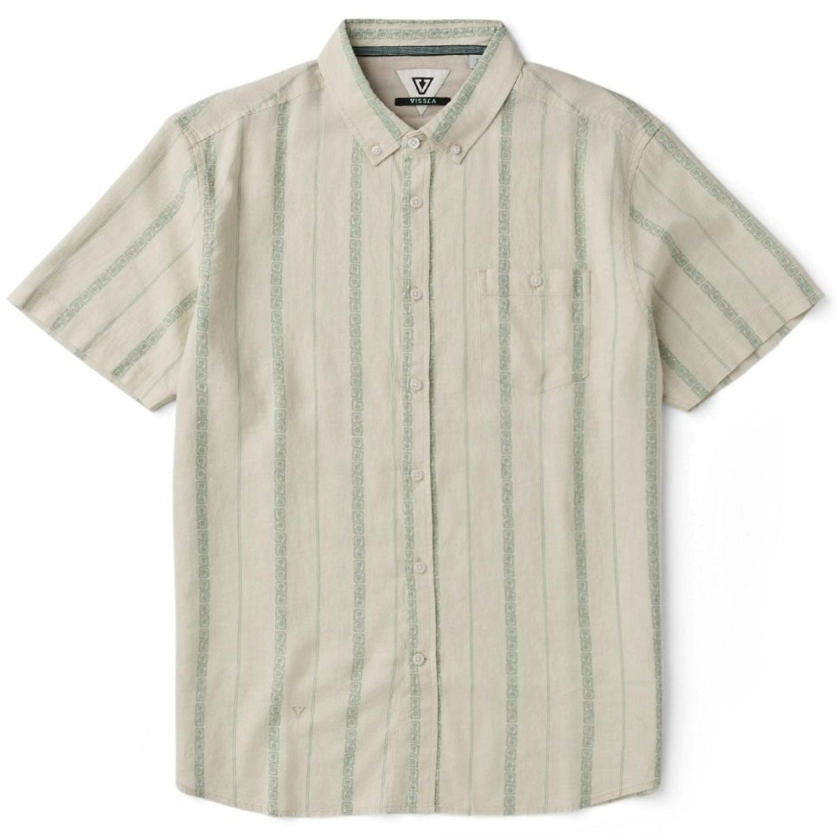 Vissla Lost Coast Short Sleeve Shirt in Vintage White
