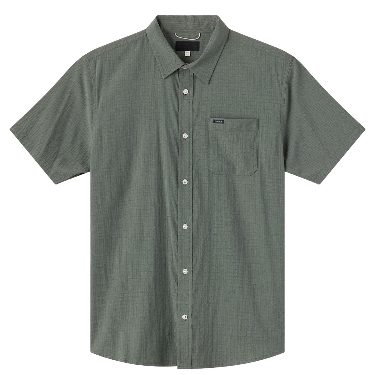 O'Neill TRVLR Perforated Standard Fit Shirt in Dark Olive