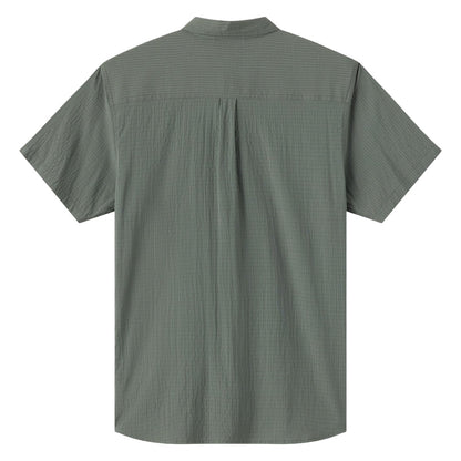 O'Neill TRVLR Perforated Standard Fit Shirt in Dark Olive