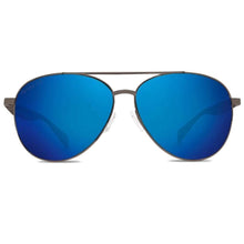 Abaco Burton Sunglasses in Gunmetal/Deep Blue Mirror